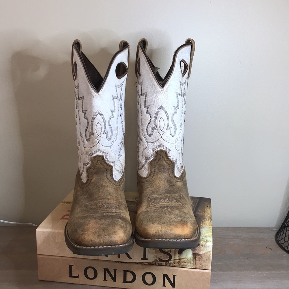 🤎Smoky Mountain Boots🤎…Youth 6R…Drifter Series,  Distressed Leather Square Toe